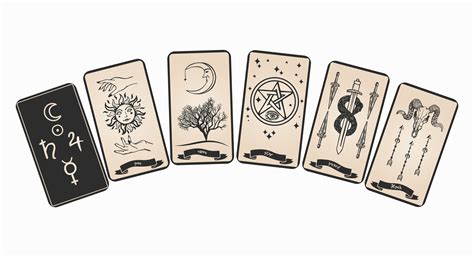 Tarot card with symbols vector illustration. 5490349 Vector Art at Vecteezy