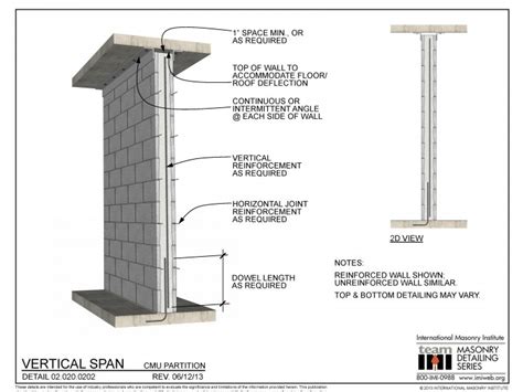 02.020.0202: Vertical Span - CMU Partition | International Masonry Institute