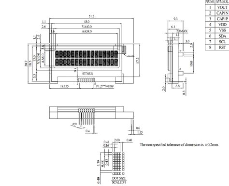 16x2 COG Character LCD Display Module - I2C, White - DisplayModule