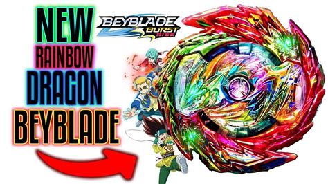 RAINBOW TURBO HYPERFLUX! RAINBOW MASTER DRAGON BEYBLADE BURST GT RISE ...