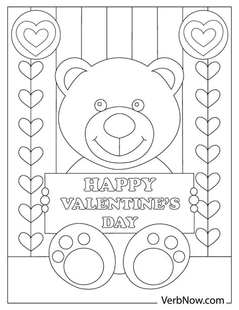 Coloring Pages Valentines Cards