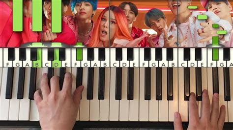 Bts Boy With Luv Piano Tutorial Lesson 방탄소년단 작은 것들을 위한 시 Youtube