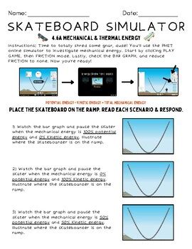 Phet Energy Skate Park Basics Simulator By Jaime Estes Tpt