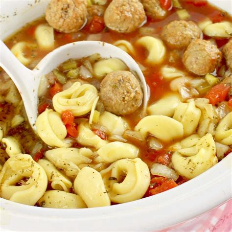 CROCK POT MEATBALL AND TORTELLINI SOUP The Country Cook Recipe