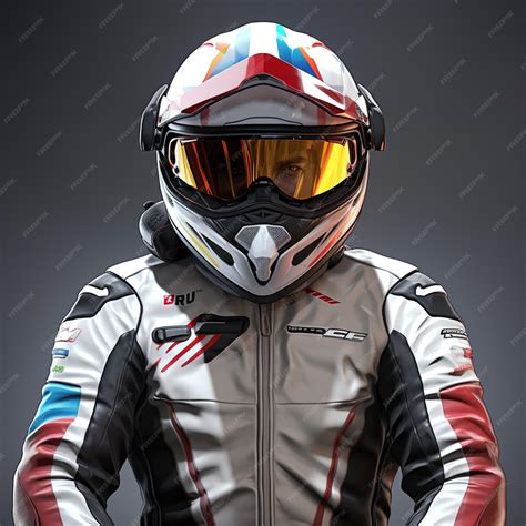 Premium Photo | The Highly Detailed Helmet for racer and rider