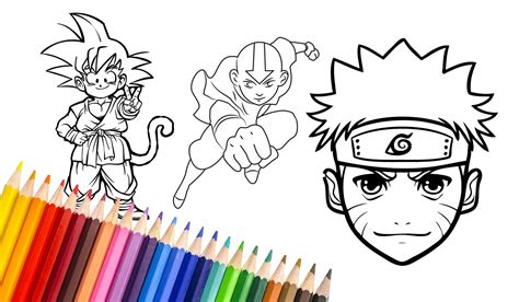 Free Anime Coloring Pages - Fun & Creative Activities for Kids ...