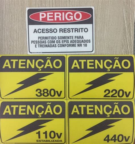 Kit 20 Adesivo Etiqueta Identificação Painel Quadro Elétrico R 178