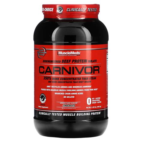 Musclemeds Carnivor Bioengineered Beef Protein Isolate Chocolate