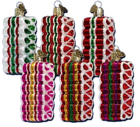 Ribbon Candy | Old World Christmas Glass Ornaments - TheHolidayBarn.com