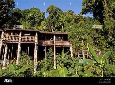 Iban Longhouses Hi Res Stock Photography And Images Alamy