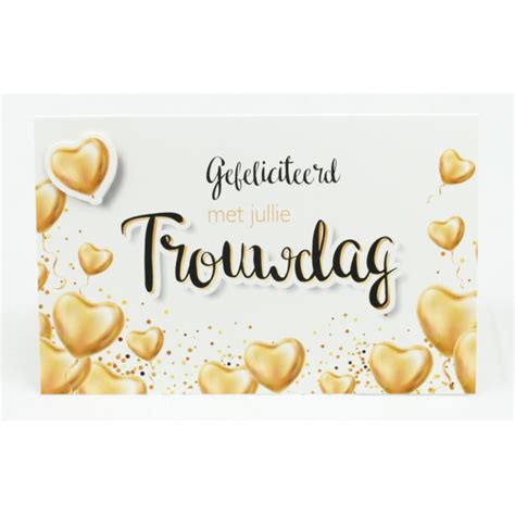 Wenskaart Stuks Adios Applicatiekaart Gefeliciteerd Met Jullie