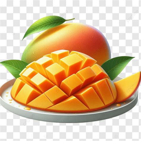 Ripe Mango Fruit In The Plate Clipart Ripe Mango Fruit In The Plate