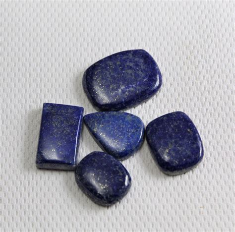 St Cke Dunkelblau Nat Rliche Lapis Lazuli Cabochon Edelstein Etsy