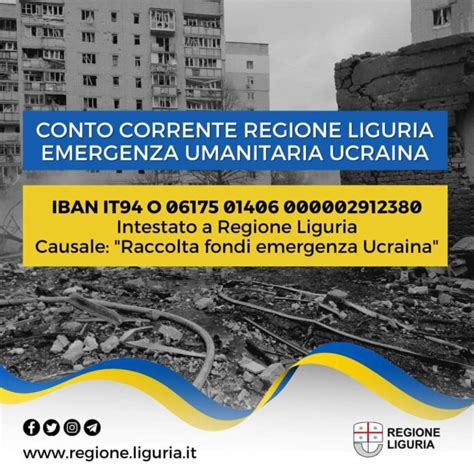 Guerra Ucraina Aperto Conto Corrente Della Regione Per Lemergenza