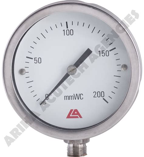 4 Inch 100 Mm Low Pressure Capsule Gauge For Industrial At Rs 4000