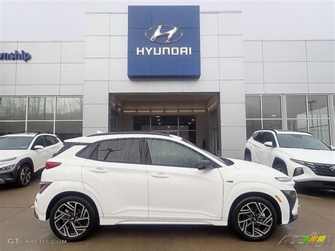 Lunar White Hyundai Kona N Line Awd Photo