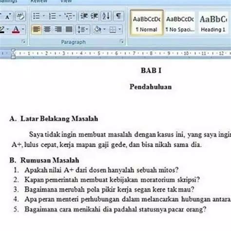 6 Isi Latar Belakang Masalah Di Skripsi Mahasiswa Ini Bikin Dosen Tepuk Jidat Hot