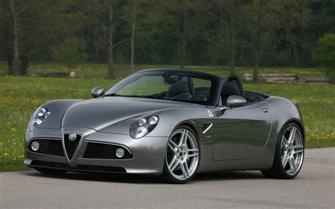 Baixe O Papel De Parede Alfa Romeo 8C Spider Para O Seu Celular Em