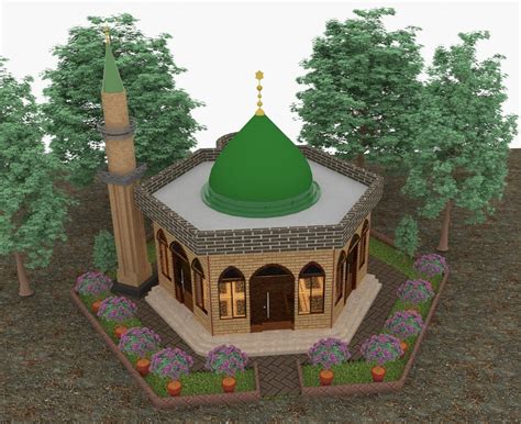 MOSQUE BEAUTIFUL 3D PLAN free 3D model | CGTrader