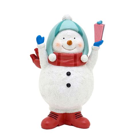 Boneco De Neve Em Resina Linha Blush Btc Decor Decora Fast