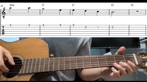 Scarborough Fair Easy Beginner Guitar Tab With Playthrough Tutorial Lesson Youtube