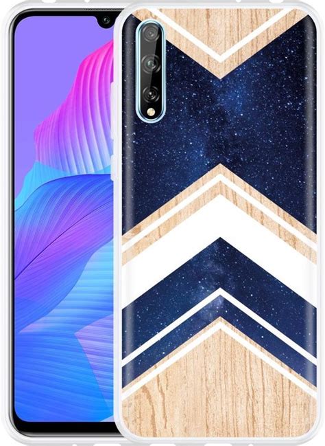 Hoesje Geschikt Voor Huawei P Smart S Space Wood Bol