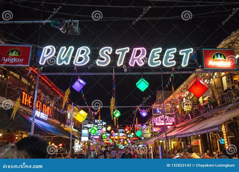 Pub Street Siem Reap Cambodia Editorial Stock Photo Image Of Drink