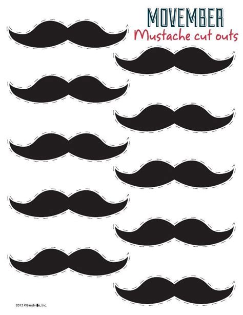 Free Mustache Printable For Mustache Printables Primary Singing Time Mustache Party