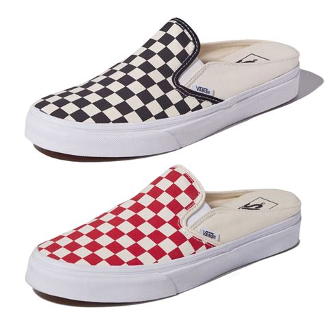 Vans รองเท้าผ้าใบ Classic Slip On Mule Checkerboard 2สี Apxofficial