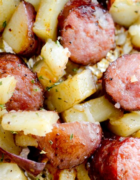 Oven Roasted Smoked Sausage And Potatoes Recipe Diaries Smoked