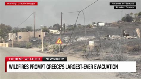 Wildfires prompt Greece’s largest-ever evacuation | CNN