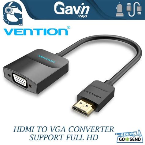 Jual HDMI To VGA Converter Adapter Cable Kabel VGA Ke HDMI Vention