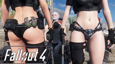 Fallout 4 Mod Review 29 Bikini Shade Assault Versus Sleeveless Outfits Boobpocalypse Youtube