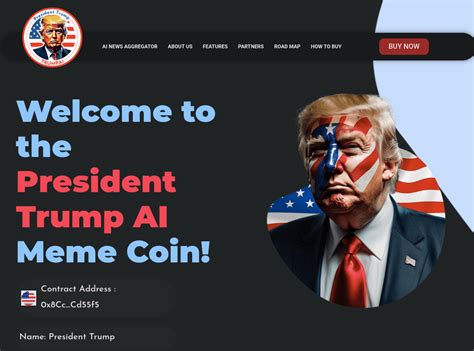 Introducing The President Trump TRUMPAI Meme Coin CroSat