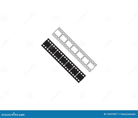 Film Strip Logo Template Stock Vector Illustration Of Reel