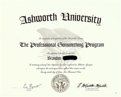 Ashworth College Certificate | TUTORE.ORG - Master of Documents