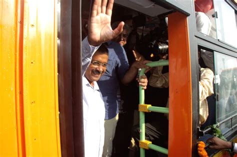 Arvind Kejriwal Flags Off Dtc Buses