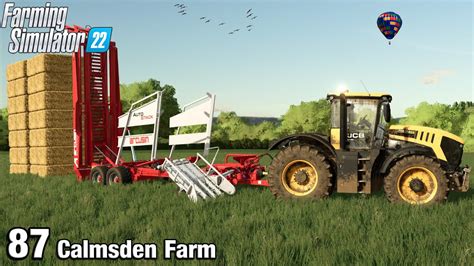 Moving Silage And Straw Bales Farming Simulator 22 Fs22 Calmsden Farm