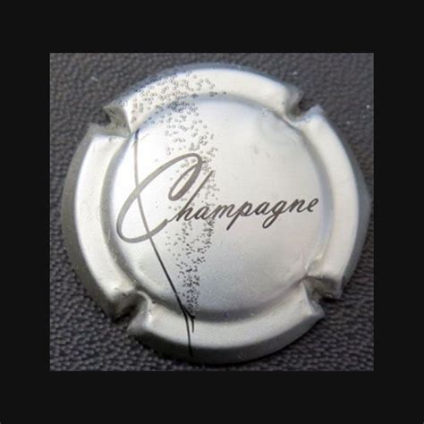 Capsule Muselet champagne générique n 757 argent et noir