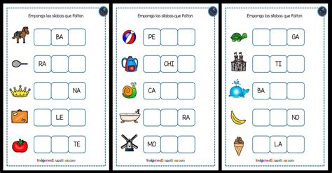 Escribir Palabras TrisÍlabas Imagenes Educativas