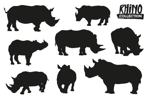 Rhino Silhouette Vector