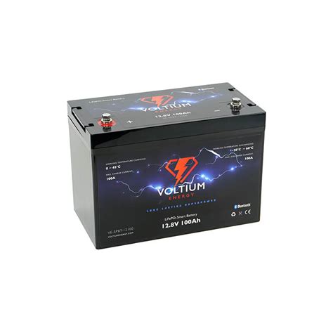 Voltium Energy Lifepo4 Smart Battery 12 8v 100ah Raptor Boats