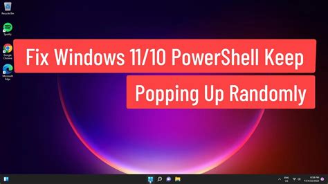 Fix Windows 11 10 Powershell Keep Popping Up Randomly Youtube