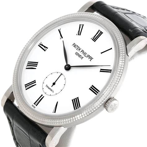 Patek Philippe Calatrava White Gold G Stock P Swisswatchexpo