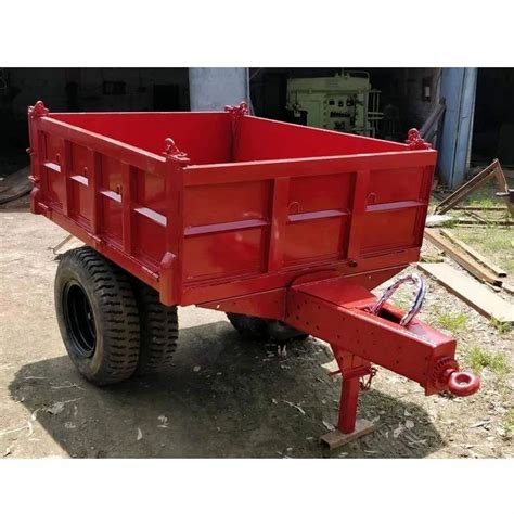 Hp Mild Steel Hydraulic Tractor Trolley At Hydraulic