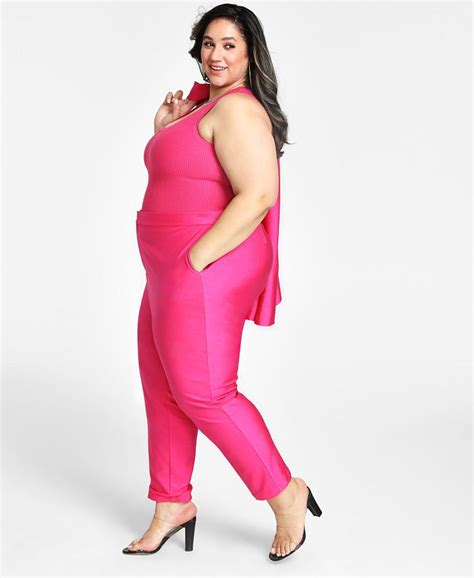 Nina Parker Trendy Plus Size Satin Pants Macy S