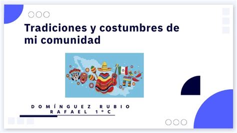 Tradiciones Y Costumbres En Mi Comunidad