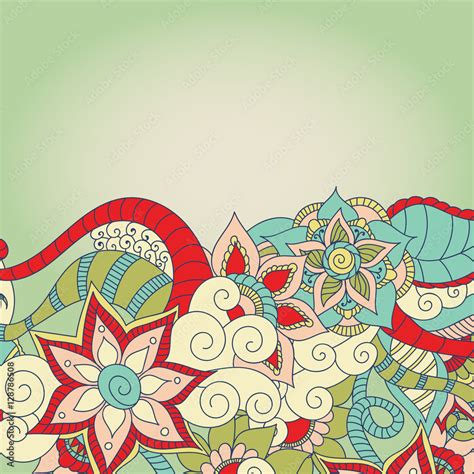 Zentangle abstract flowers. Doodle flower. Vector illustration Stock Vector | Adobe Stock