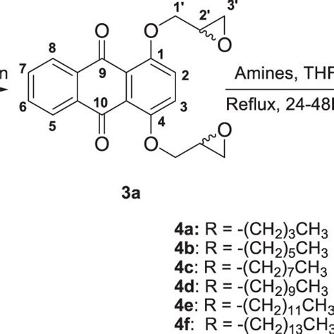 Synthesis from anthraquinone derivatives 2a–j | Download Scientific Diagram