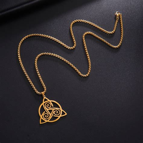 Triskelion Celtic Necklace Pagan Jewelry